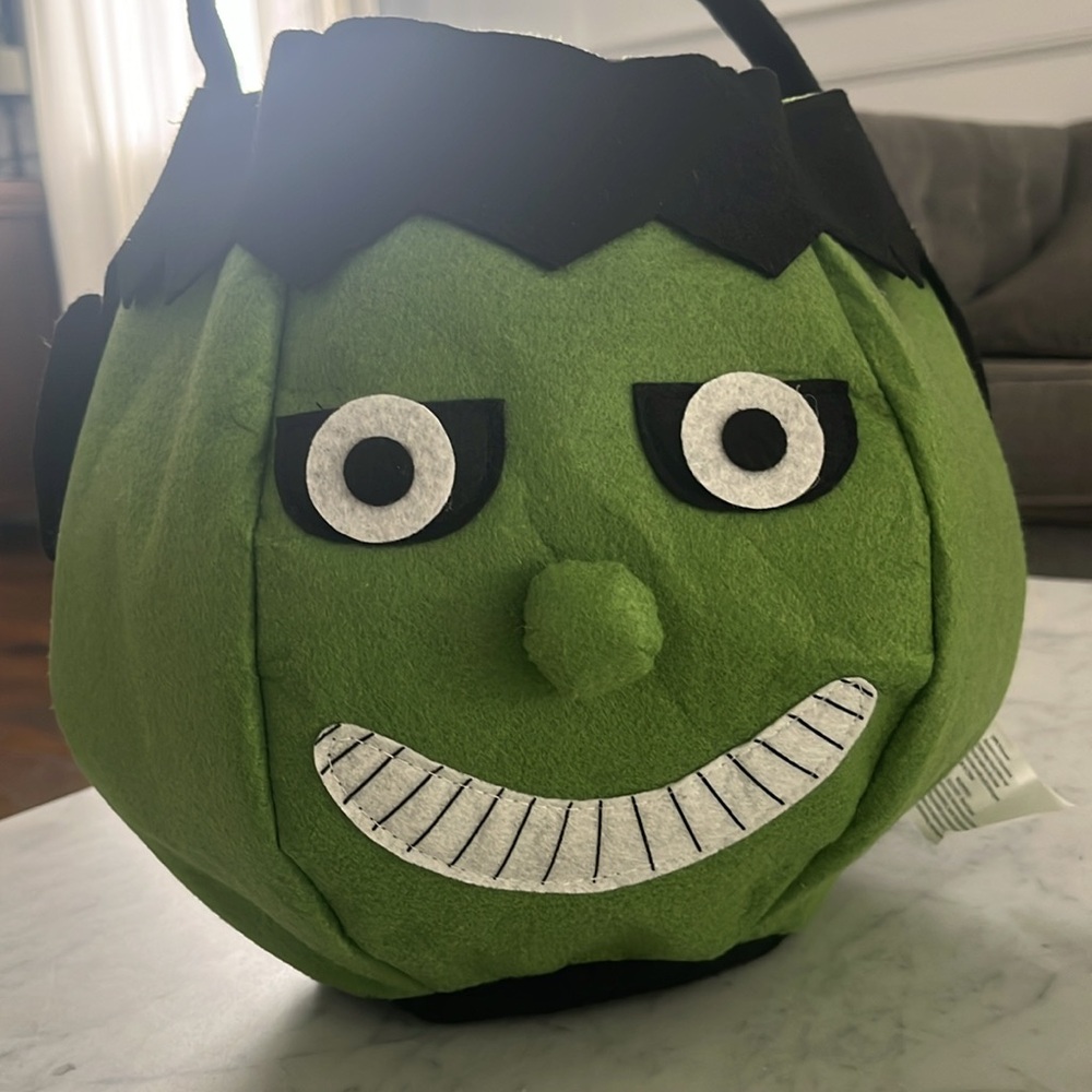 Frankenstein Halloween Treat Bucket Bag - Picture 2 of 6